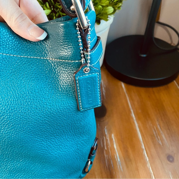 Coach Teal Convertible Duffle Shoulder Bag - Picture 3 of 14